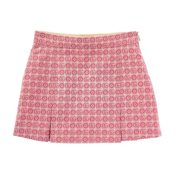 NWOT Gucci Kids Red Logo Jacquard Mini Skirt 8 Yrs - Picture 1 of 5